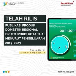 Telah Riliis PDRB Kota Tual menurut Pengeluaran 2019 - 2023