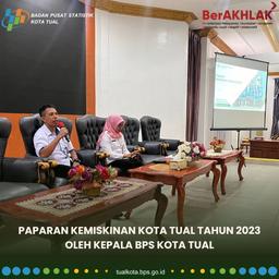 Paparan Kemiskinan Kota Tual Tahun 2023