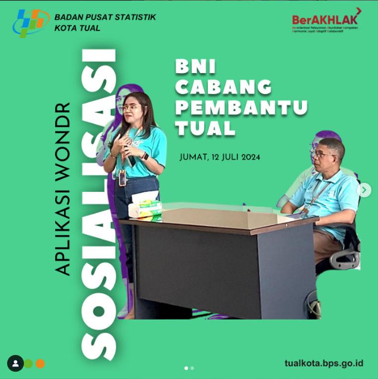 Sosialisasi Aplikasi Wondr oleh BNI Cab. Pembantu Tual