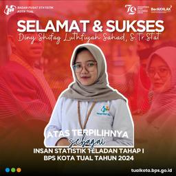 Insan Statistik Teladan Tahun 2024 BPS Kota Tual